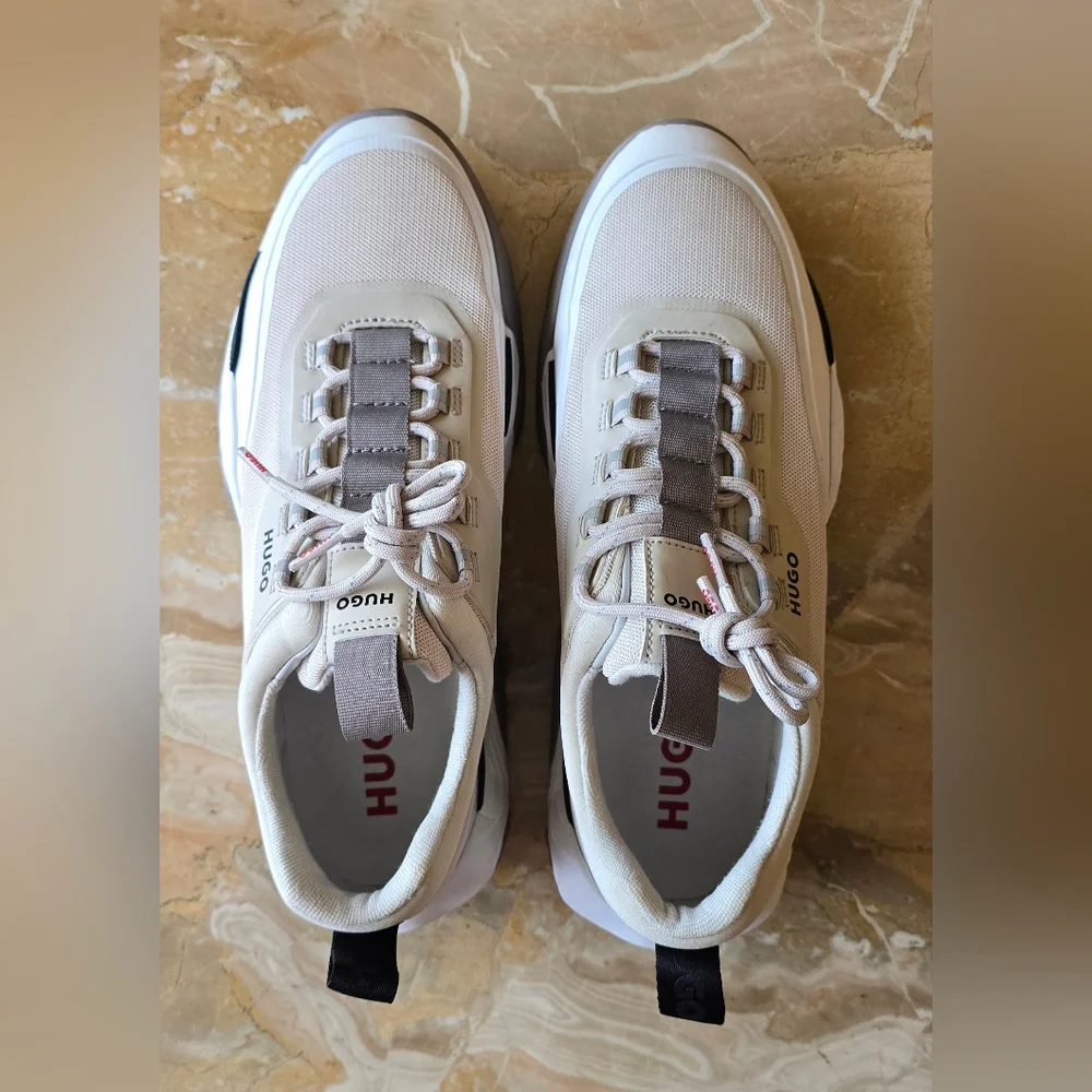 HUGO Men's Quake Runn Sneakers, Sz 9 - Picture 5 of 13